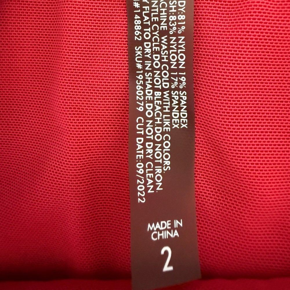 Torrid High Rise Ribbed Lattice Side Swim Bottom - Picture 7 of 8